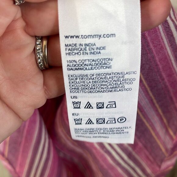 Tommy Hilfiger Women’s Pink Sun Dress size small Knee Length - Picture 3 of 4